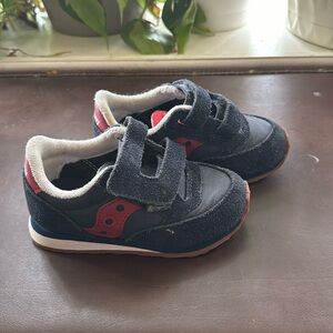 Saucony Jazz baby boys 7W navy blue